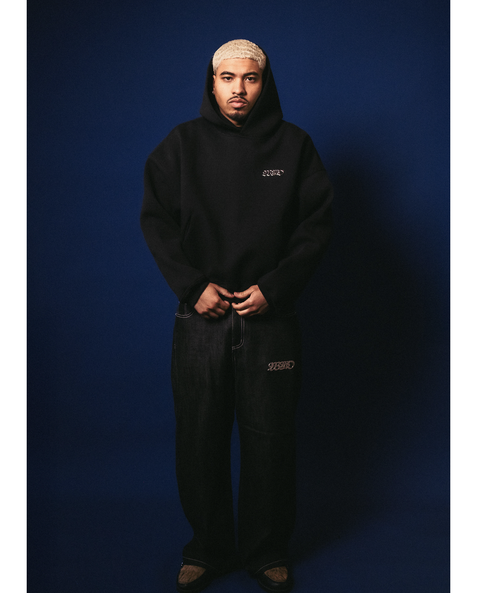 Staple Lined Hoodie - Black