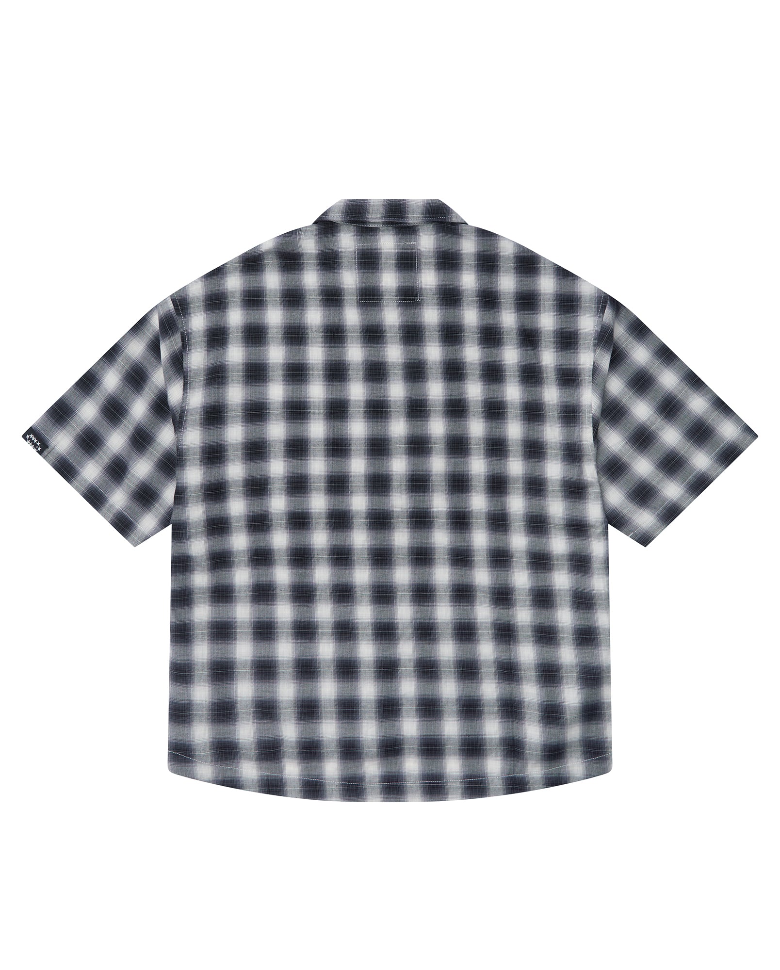 Forged Plaid Shirt - Black