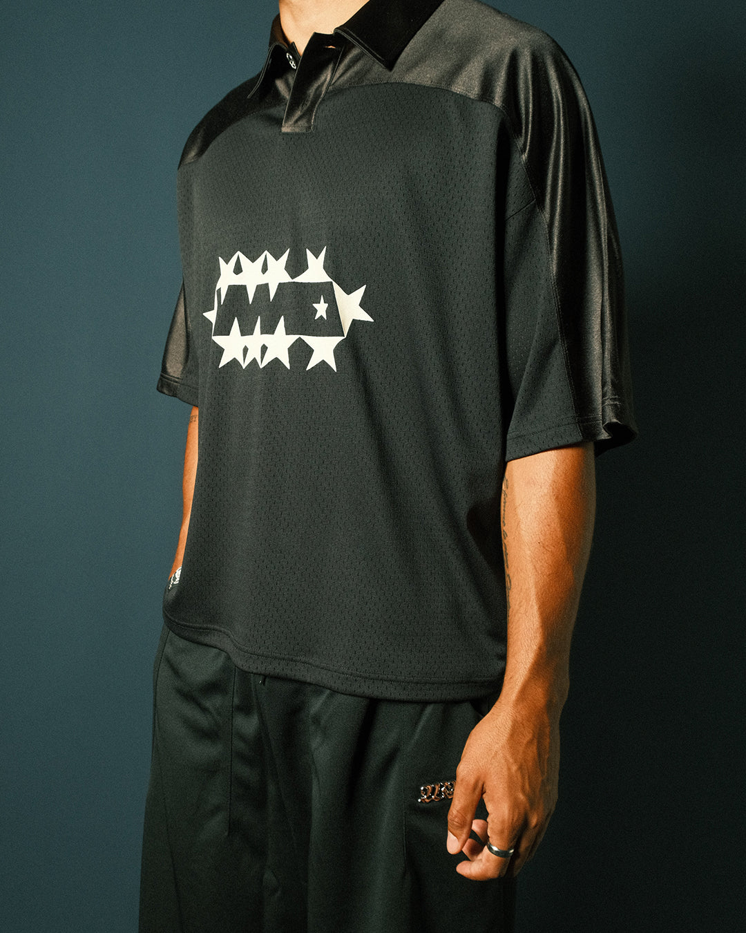 WMO Mesh Polo - Black