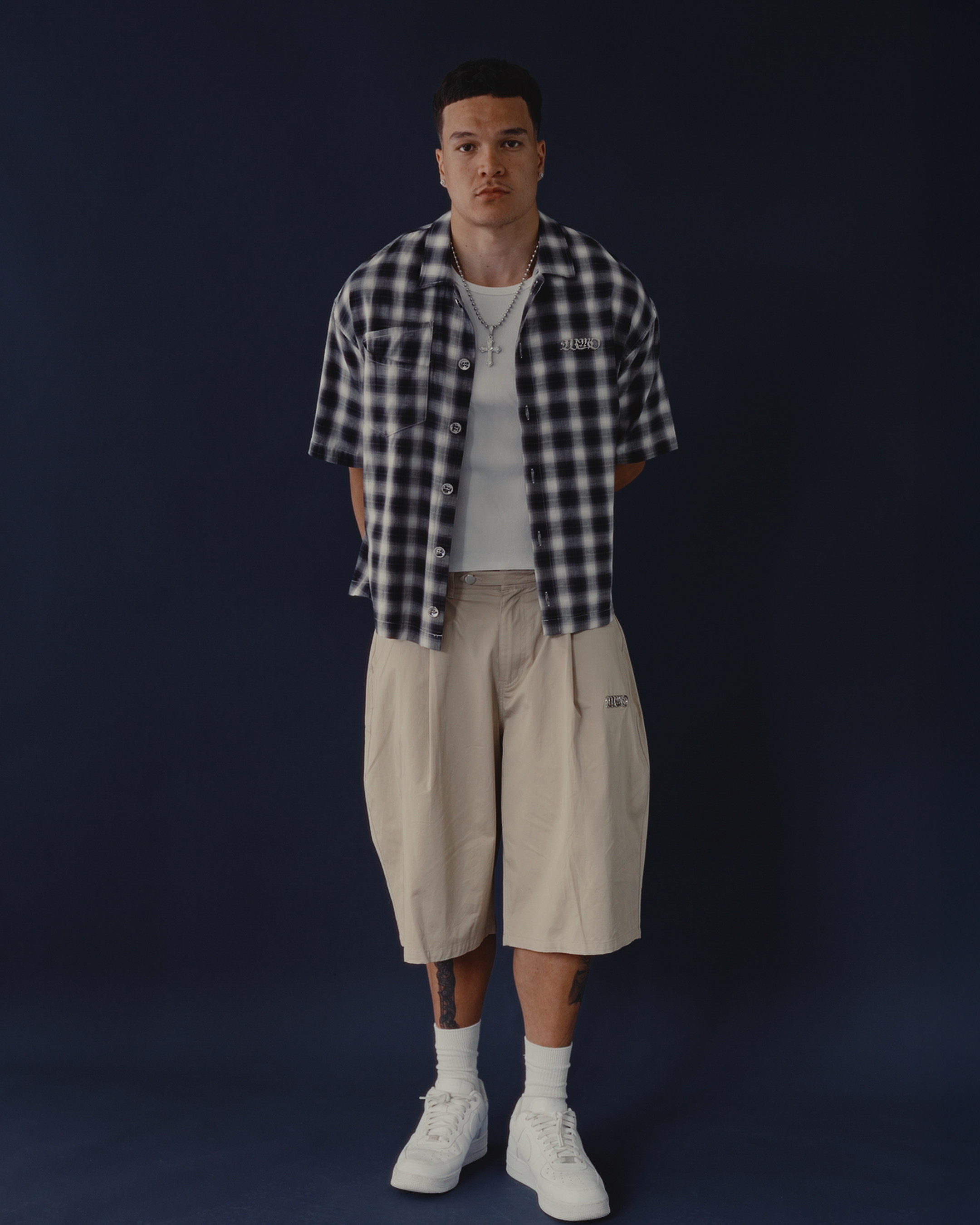 Pleated Short - Khaki