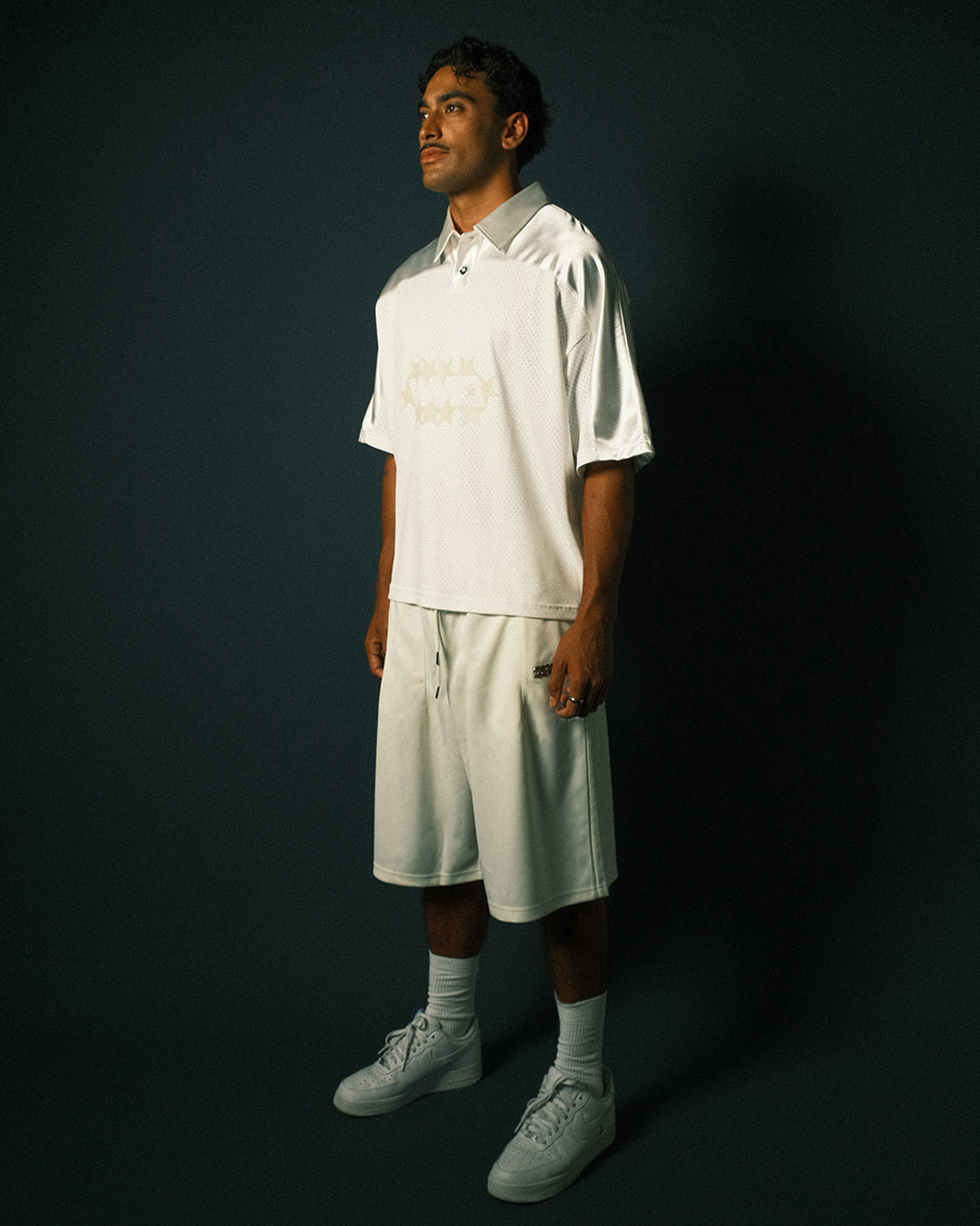 WMO Mesh Polo - Cream