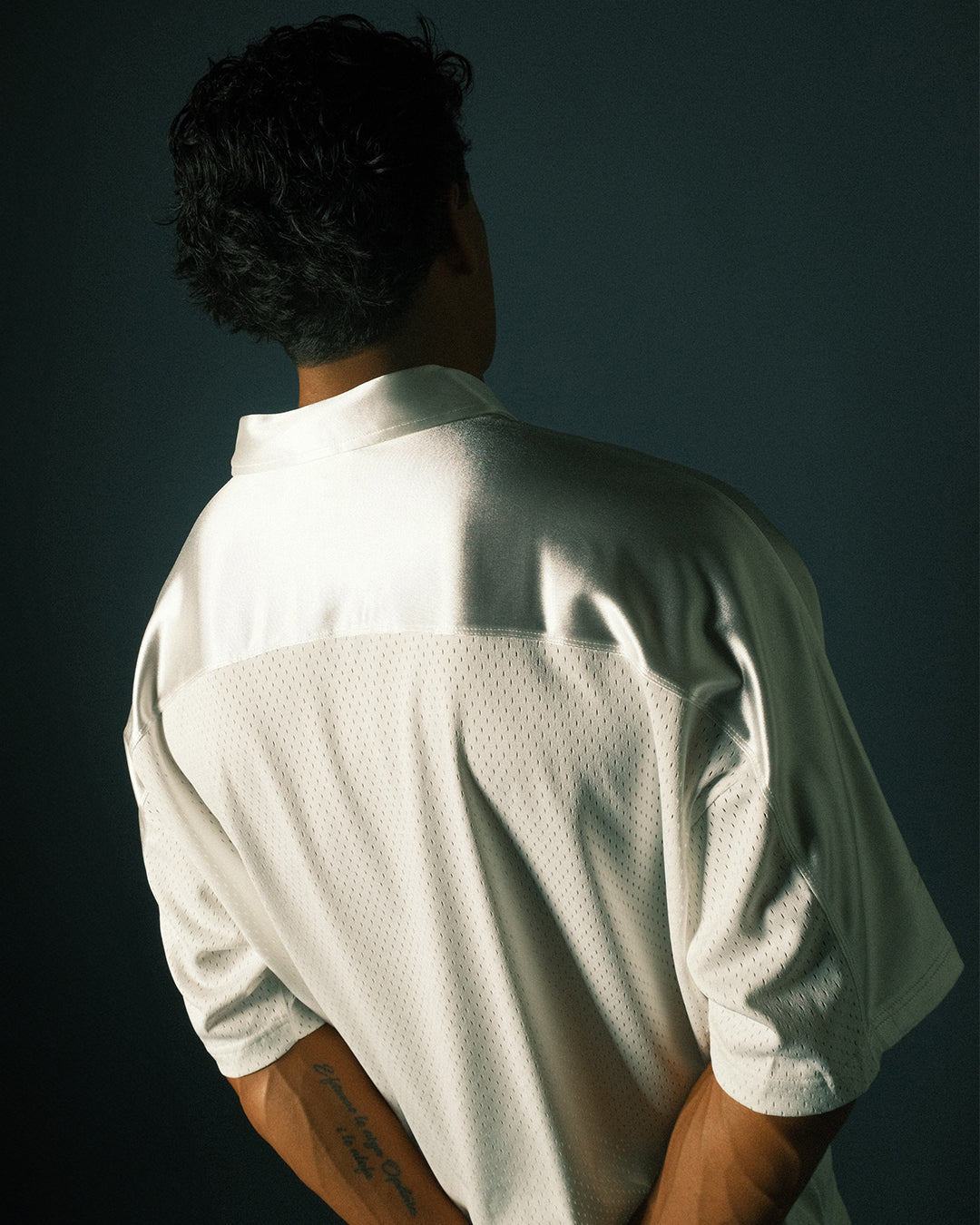 WMO Mesh Polo - Cream